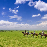 principal Safari a caballo en el Serengeti