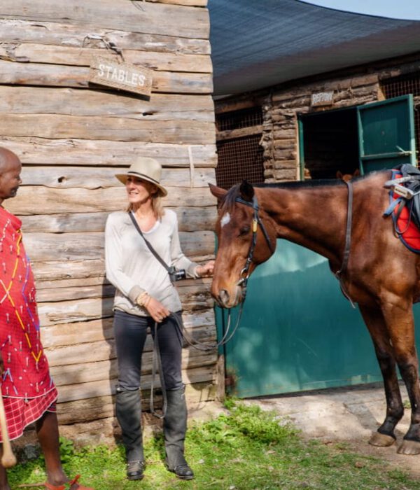 Safari a caballo en Kenia
