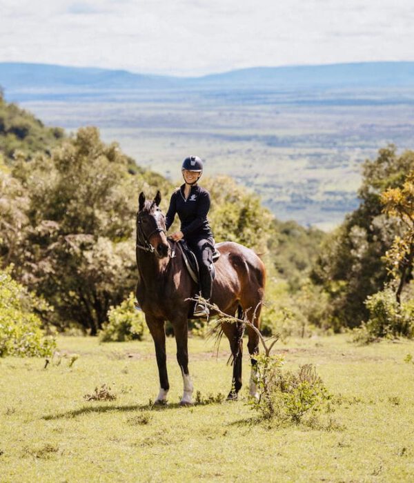 Safari a caballo en Kenia